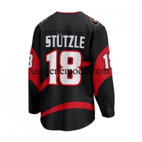 Herren Ottawa Senators Eishockey Trikot Stutzle 18 Adidas 2022-2023 Reverse Retro Schwarz Authentic